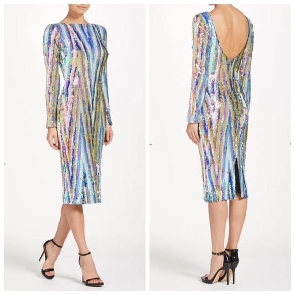 Dress the Population Dresses & Skirts - NWT Dress the Population Emery Sequin Midi Dress